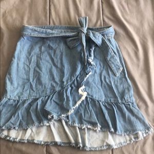 PAIGE demon wrap skirt